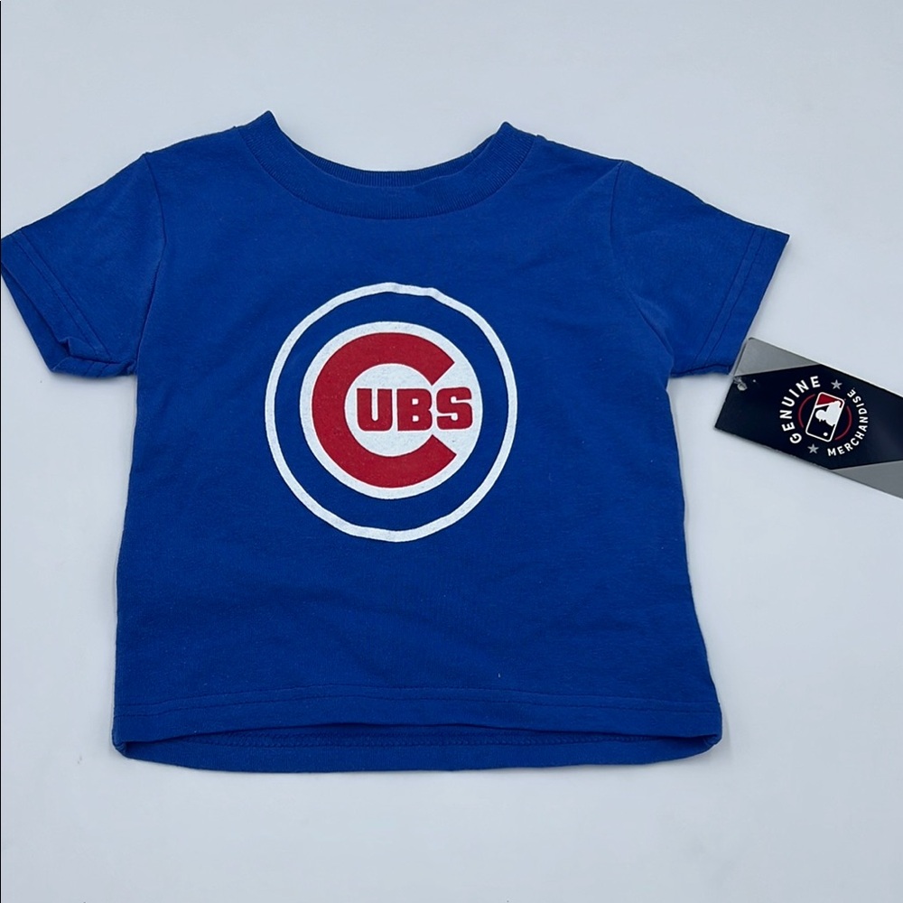 Genuine Merchandise Blue and Red Short Sleeve Tees